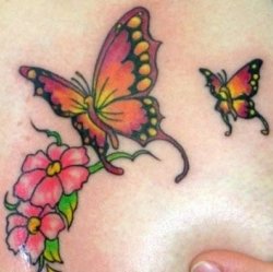 Тату-дизайн: бабочки