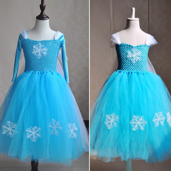 Платье снежинки для девочки на новый год 2021