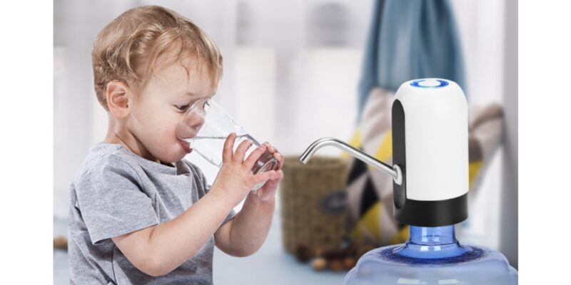 Помпа электрическая для питьевой воды - справится даже ребенок